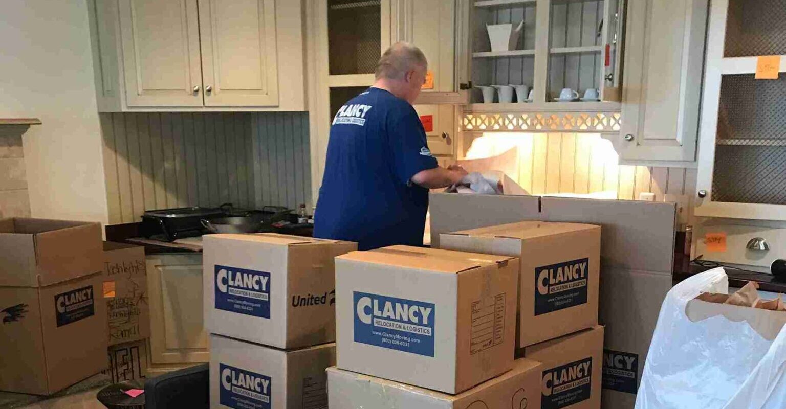 clancy movers packing items