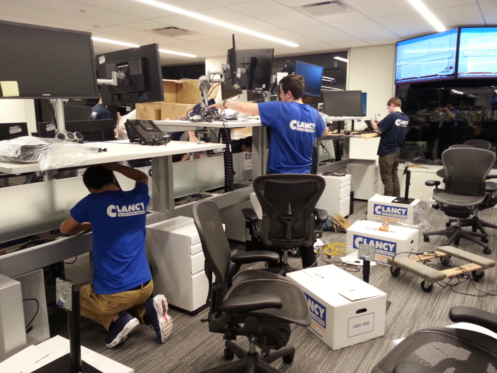 Movers coordinate closely with internal IT teams to disconnect, pack, secure, transport, and reconnect these systems