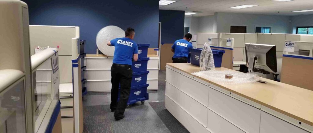 movers transferring the items